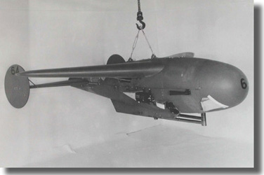 The Pelican guided bomb, the airframe Project Pigeon was designed to steer