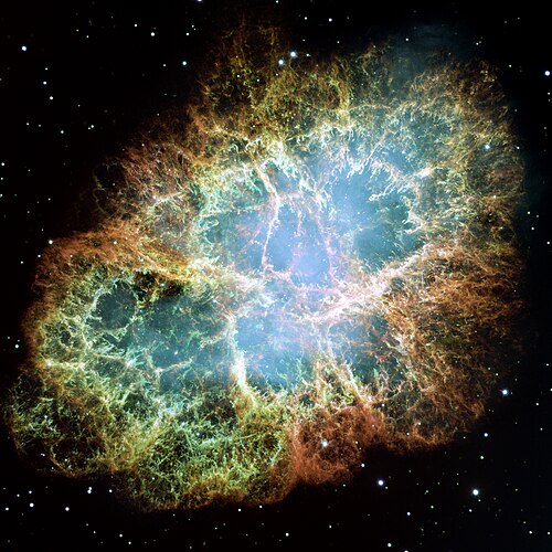 The Crab Nebula, by NASA / ESA Hubble Space Telescope