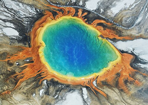 Grand Prismatic Spring, by Photograph by Carsten Steger