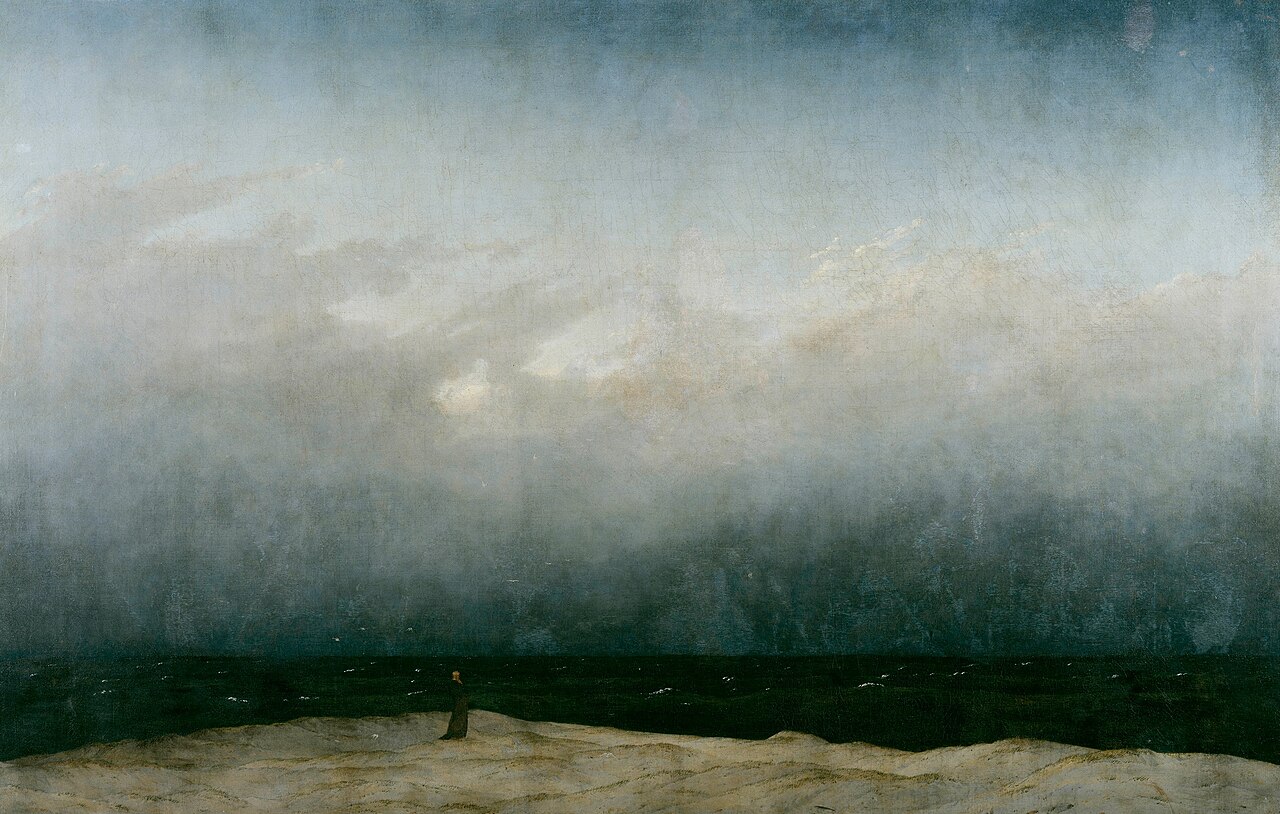 The Monk by the Sea, by Caspar David Friedrich