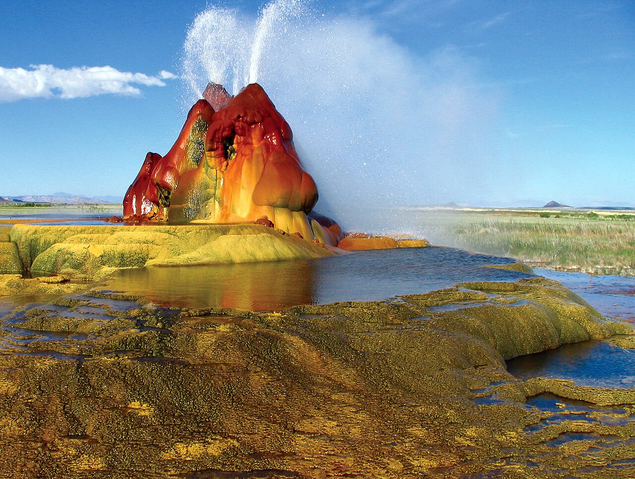 Fly Geyser, by Photograph by Jeremy C. Munns