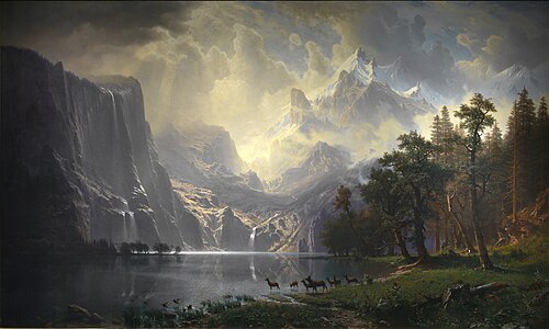 Among the Sierra Nevada, California, by Albert Bierstadt