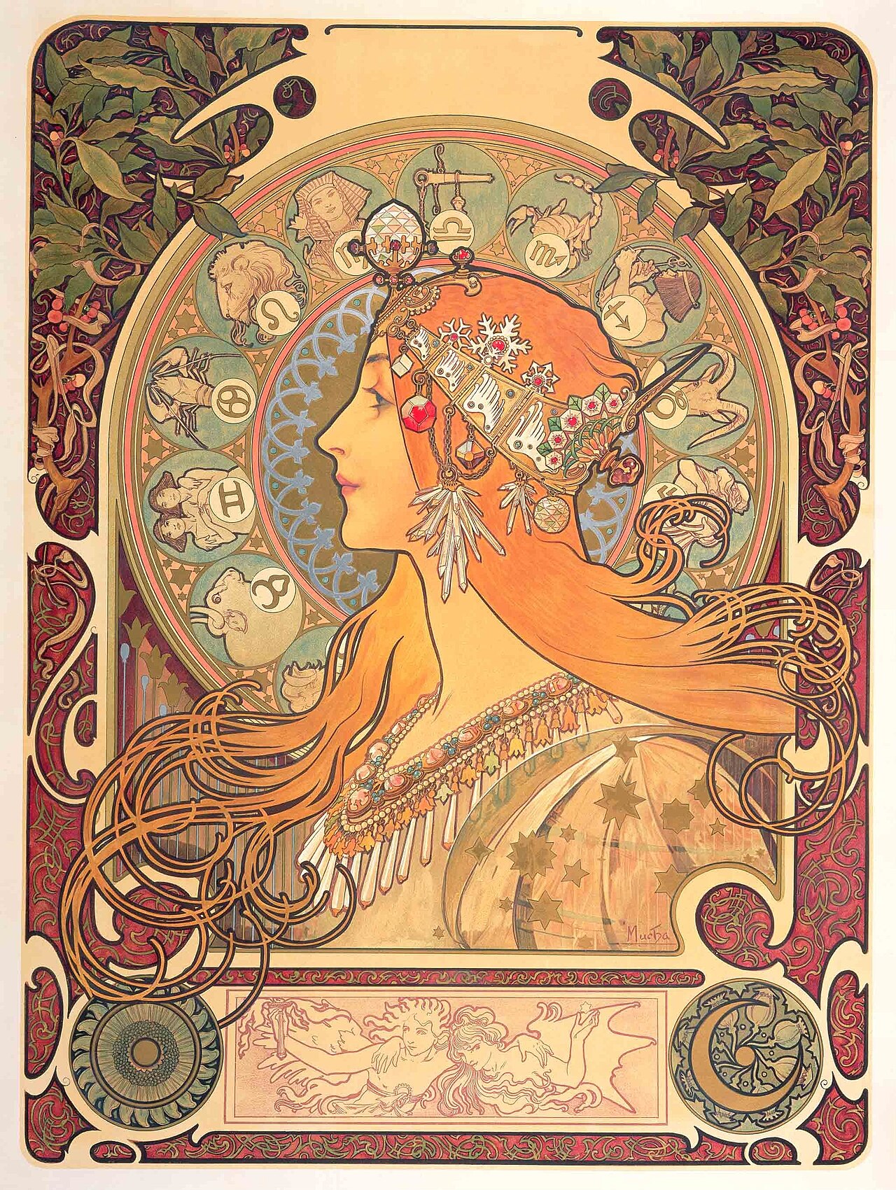 Zodiac, by Alphonse Mucha