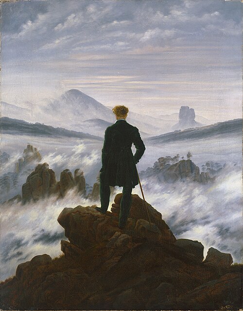 Wanderer above the Sea of Fog, by Caspar David Friedrich
