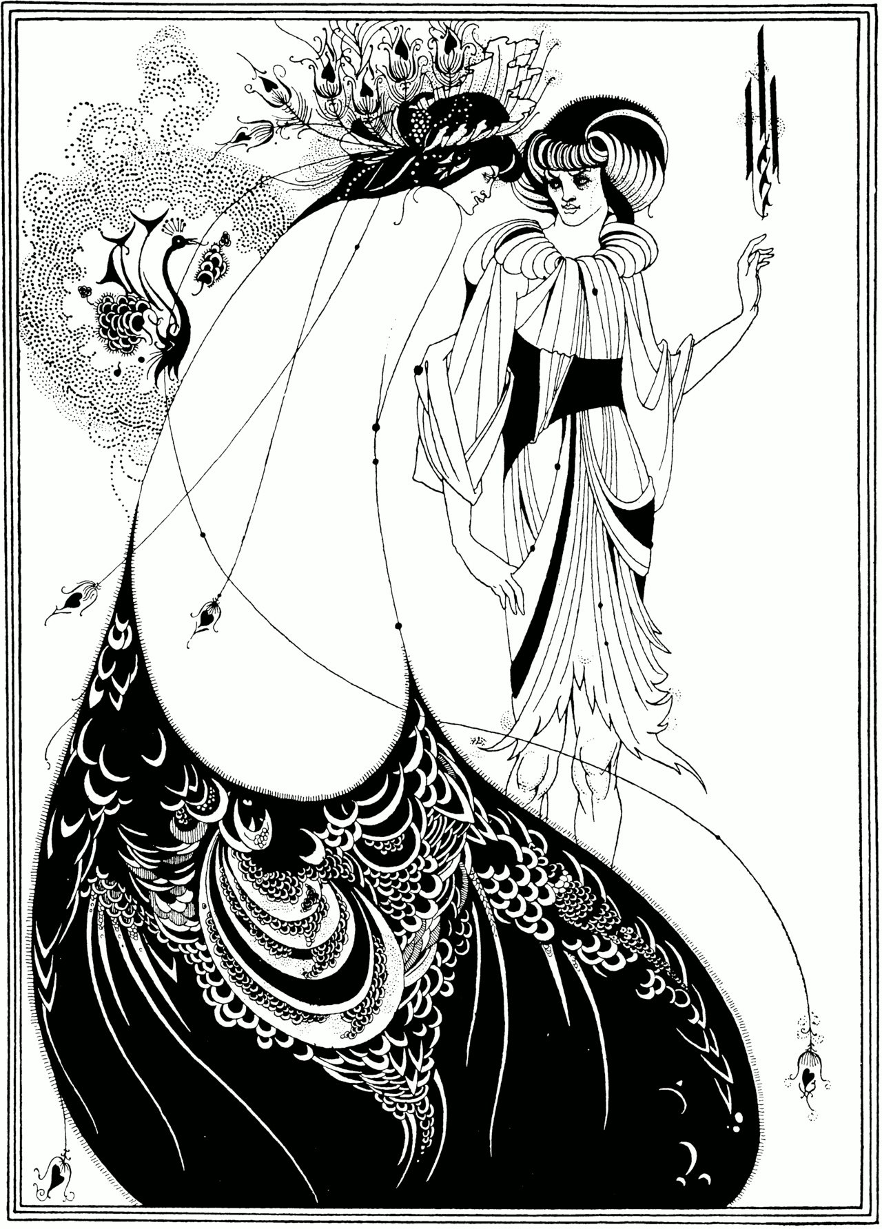 The Peacock Skirt, by Aubrey Beardsley