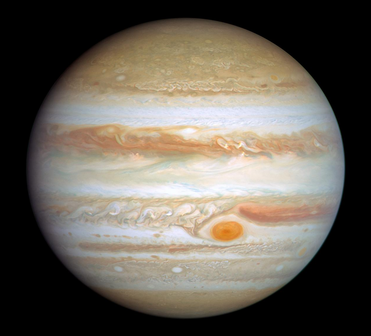 Jupiter, by NASA / ESA Hubble Space Telescope (OPAL programme)